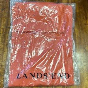 New Mens LANDS’END Long sleeve Cotton Turtle Neck